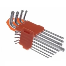 Набор ключей TORX security 9 шт CrV Практик 76121