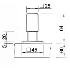 Ручка управления клапаном-автоматом для моек BLANCO LEVOS 221941