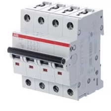 ABB S204 C20 Автоматический выключатель 4-x полюсный 3P+N 20А 6кА с хар.С 230/400В 2CDS254001R0204