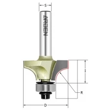 Фреза внутр.радиус (нижн. подш.) Z=2 R=6.35 D=25.4x12.7x56 S=8 ARDEN
