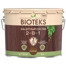 Защитный лессирующий состав для древесины 2 в 1 Bioteks (0,8л) орегон