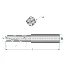 Griff Фреза концевая 25.0x121x45мм Р6М5 4 перая ц/х a300078