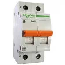 Автоматический выключатель Schneider Electric ВА63 1п+н 6A C 4,5 кА (автомат) 11211