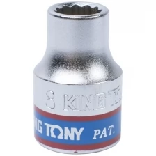 Торцевая стандартная двенадцатигранная головка 3/8", 8мм KING TONY 333008M