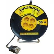 Удлинитель на пластиковой катушке Voltroom ПВС 2*1,5-30 16А, 220В