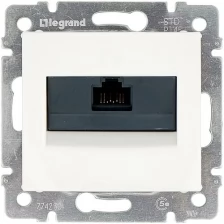 Legrand (Легранд) RJ-45 UTP 1 разъем с захватами - белый, Valena 774230